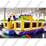 Коммерческий батут "Белый клык" с не механизированной головой, размер 6*6*4 м