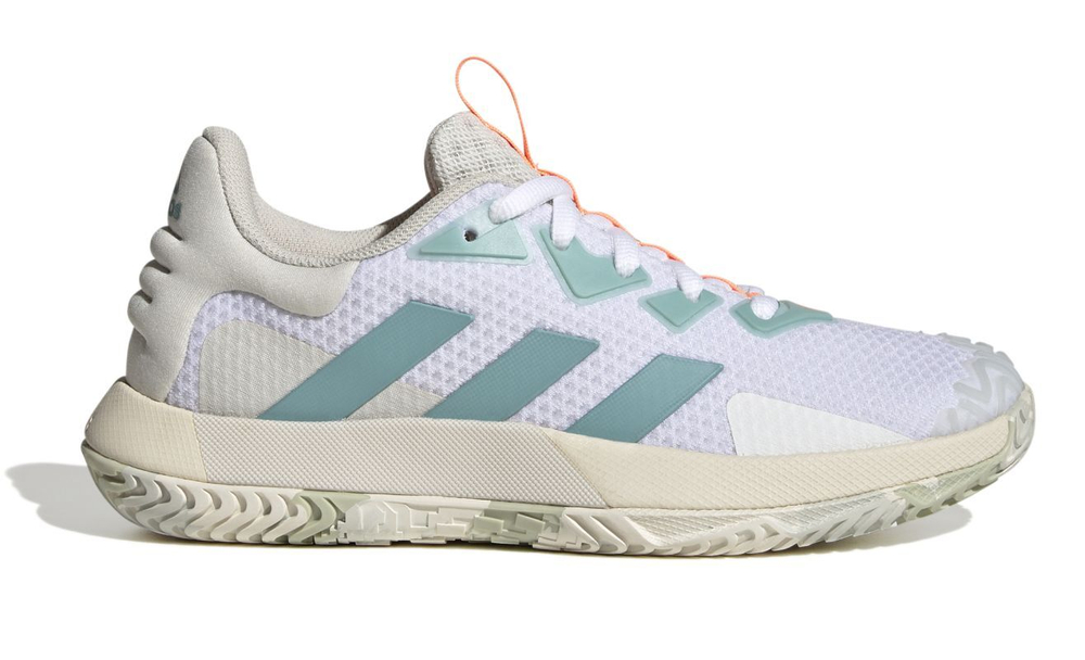 Женские Кроссовки теннисные Adidas Sole Match Control W - cloud white/mint ton/orbit grey