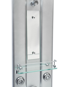 Душевая панель RIVER GURON 01 100х27 Прямоугольная  Пластик Хром