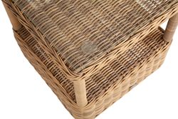 "Форио" столик кофейный из искусственного ротанга, цвет соломенный