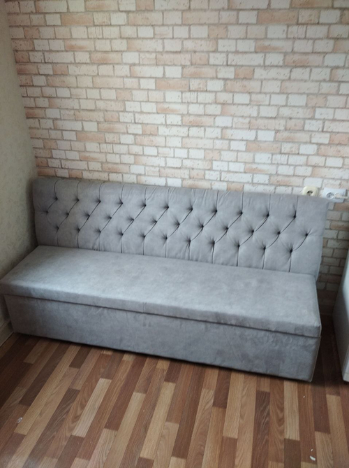 Скамья прямая Орегон (серая)