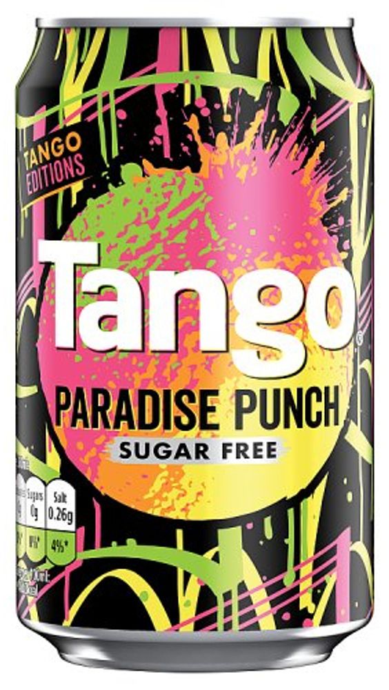 Газированный напиток Tango Paradise Punch Sugar Free &quot;Тропические Фрукты&quot; 0.33 - банка