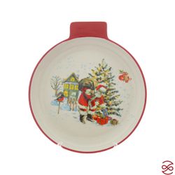 Блюдо сервировочное ёлочная игрушка Repast Санта 26*23*3 см