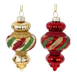 GAEM Набор из 2шт: Украшение новогоднее "Спираль фигурная", L12,5 W5,5 H12,5 см, 2в.