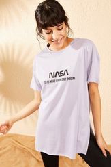 Qadın üçün bənövşəyi t-shirt 10061024