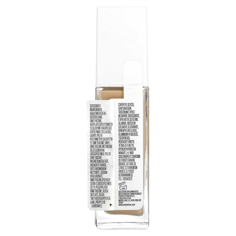 Maybelline, Super Stay, тональный крем для активного образа жизни, оттенок 125 бежевый, 30 мл (1 жидк. унция)