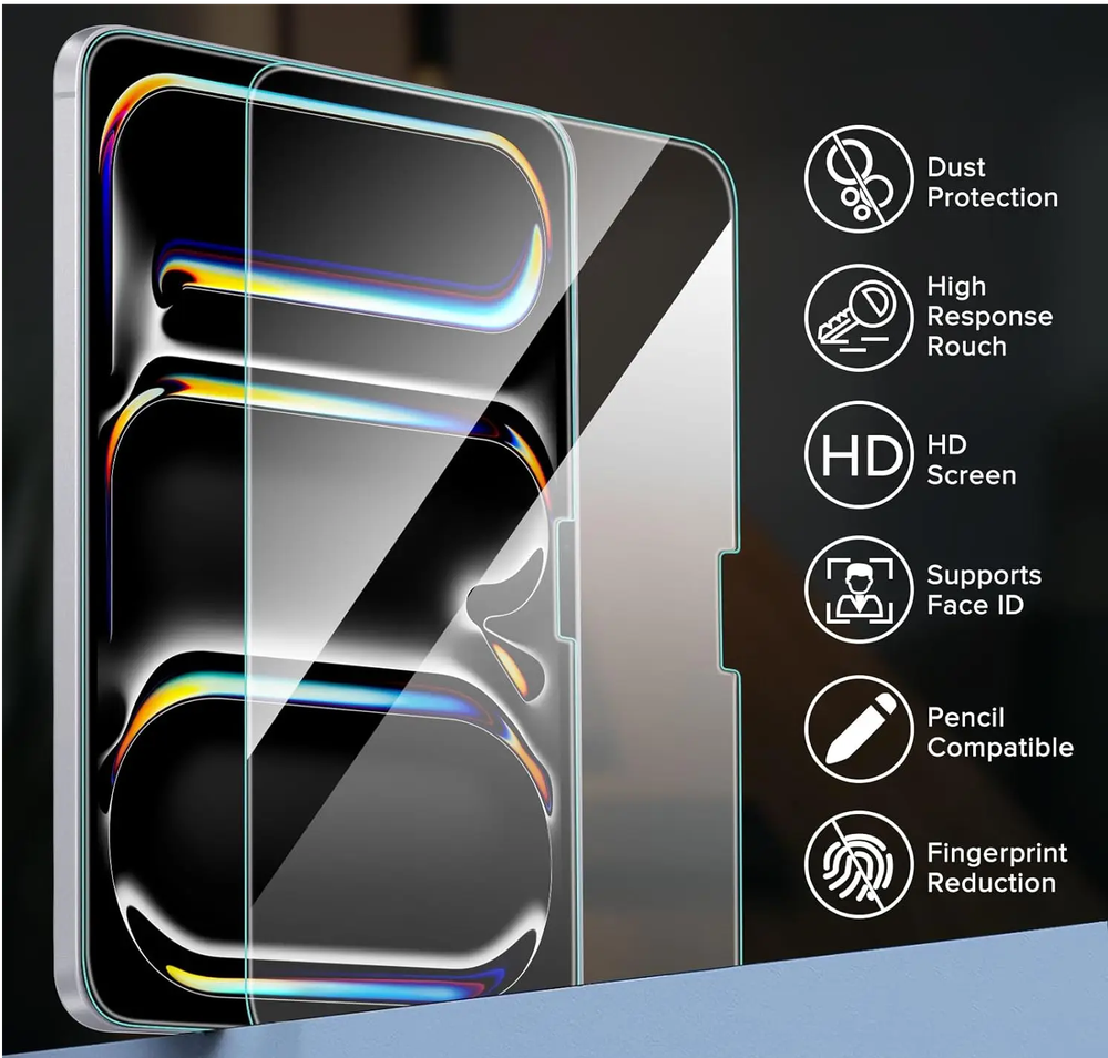 Закаленное стекло для iPad Pro 13 (2024) Mocoll