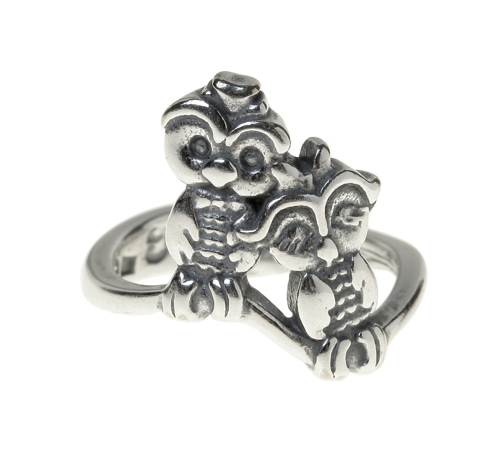 "Торотороко" кольцо в серебряном покрытии из коллекции "Bubo" от Jenavi