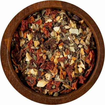 Смесь овощей с зеленью №18, кусочки томатов с чесноком и базиликом, 50г