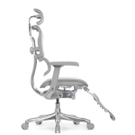 Кресло FALTO Ergohuman Luxury 2 с подножкой ( серый каркас /сетка светлаяT-168-B2 Natural)