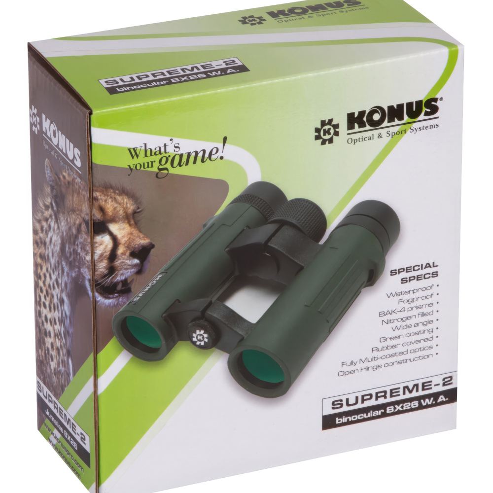 Бинокль Konus Supreme-2 8x26 WA— упаковка