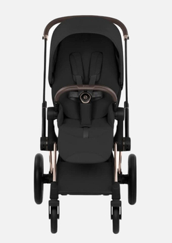 Cybex Priam 5 Style, в цвете Sepia Black (шасси Rose Gold) + автокресло Cybex Cloud G3