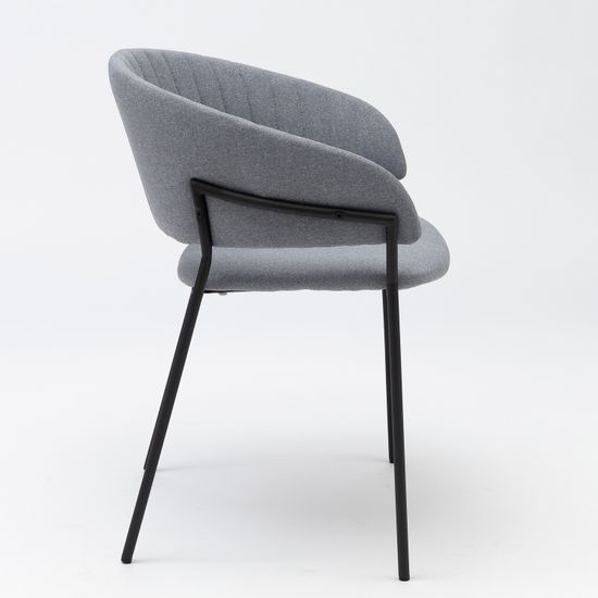 Стул Portman серый с черными ножками