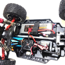 Радиоуправляемый монстр Remo Hobby MMAX Brushless (бесколлекторный) 4WD 2.4G 1/10 RTR RH1035-red