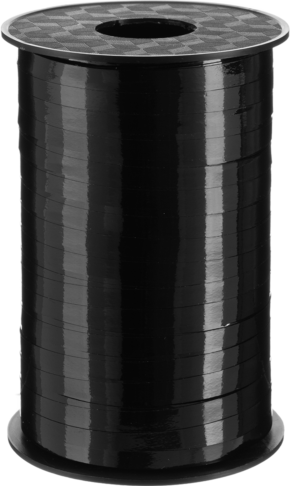 Лента полипропиленовая (0,5 см*250 м) Черный, Лаковый, 1 шт.