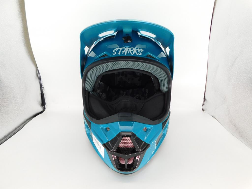 Шлем кроссовый Starks MX-1 Бирюза S