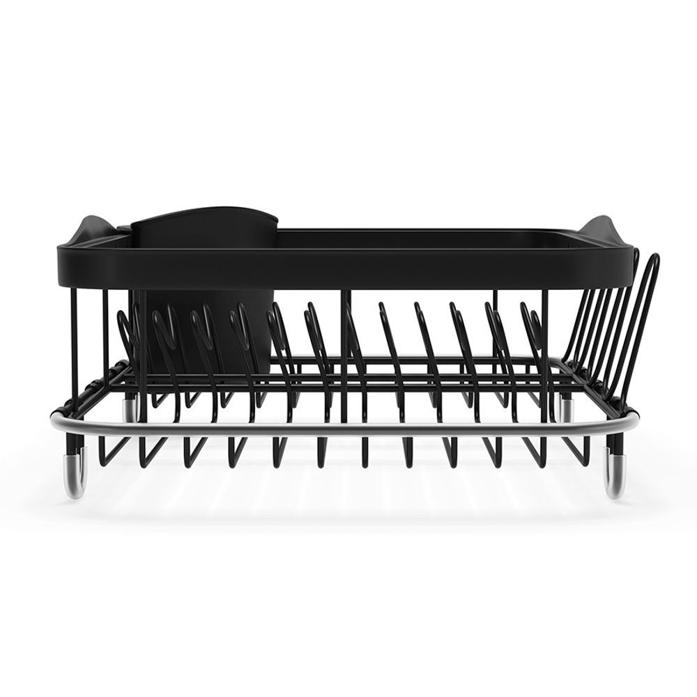 Сушилка для посуды Sinkin, 28х14х47 см, черная