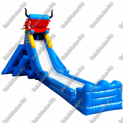 Коммерческий надувной батут "Дракон из поднебесной" 30*12*11 м