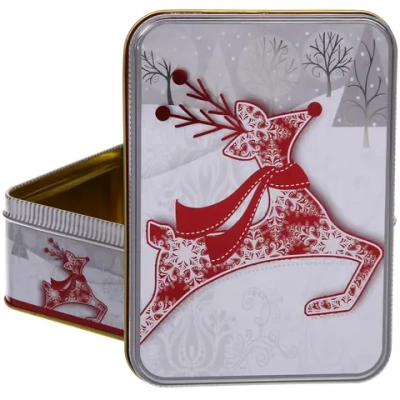 Банка жестяная «Сказочный Олень» 1400мл 18,5*13,2*6,5см