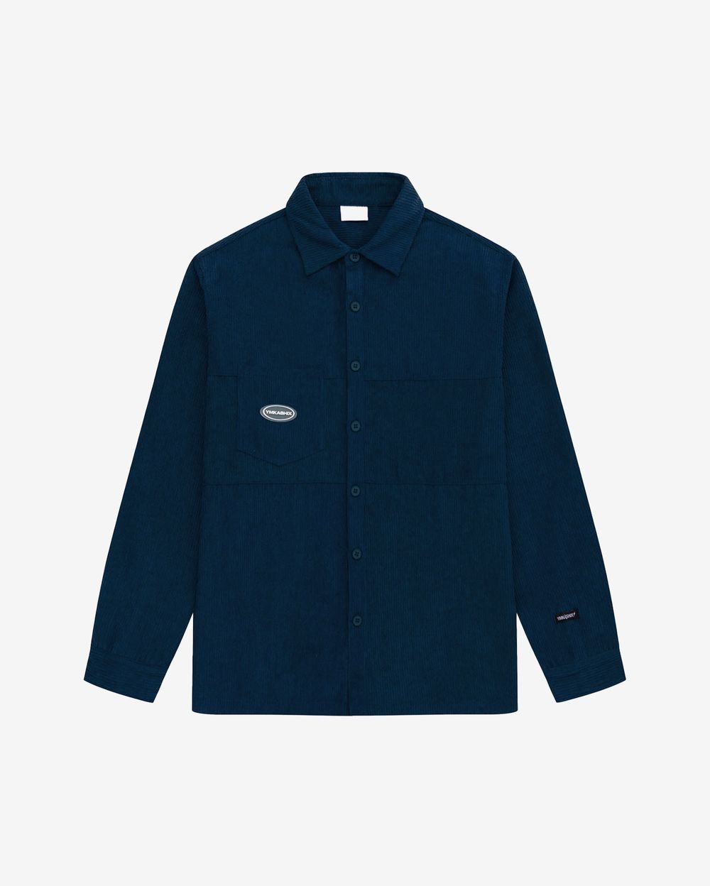 Рубашка YMKASHIX Velvet Button Темно-Синяя