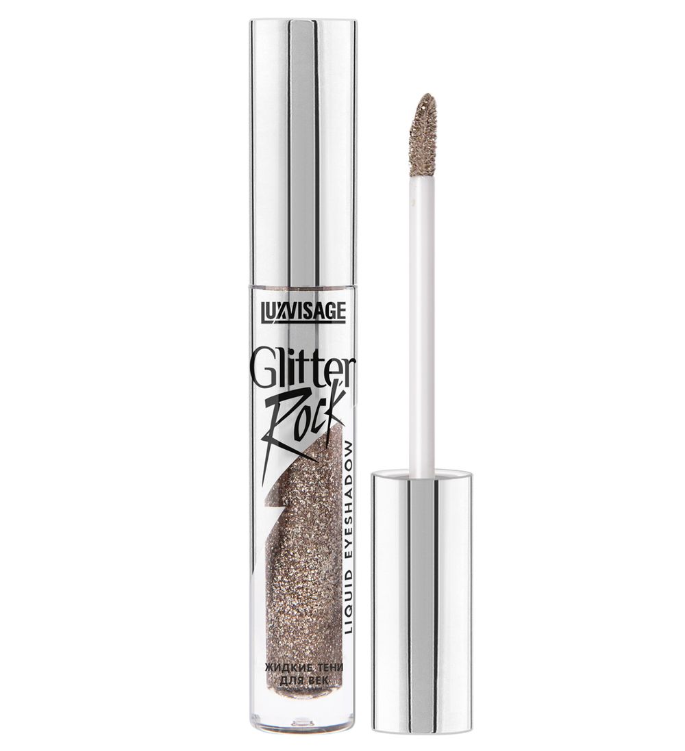 Жидкие тени LuxVisage Glitter Rock Liquid Eyeshadow - 304 ICE BROWN