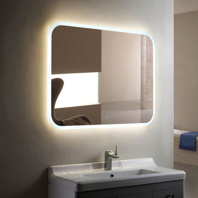 Зеркало с подсветкой Стив, 92х69 см (сенсорный выключатель, регулировка яркости, холодный свет 6000К)