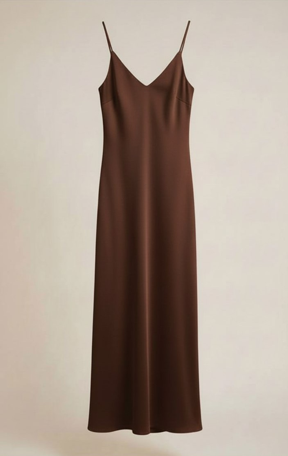 Платье комбинация "Богиня" в шоколадном