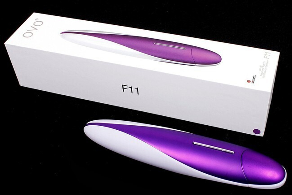 Классический вибратор OVO (5 режимов) (Цвет: фиолетовый с белым)