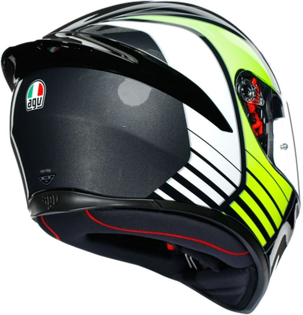 AGV K1 POWER Multi PLK Gunmetal/white/green