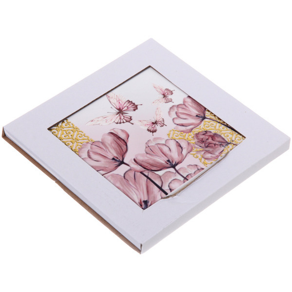 Подставка керамическая 16*16 см «Натюрморт» Цветы