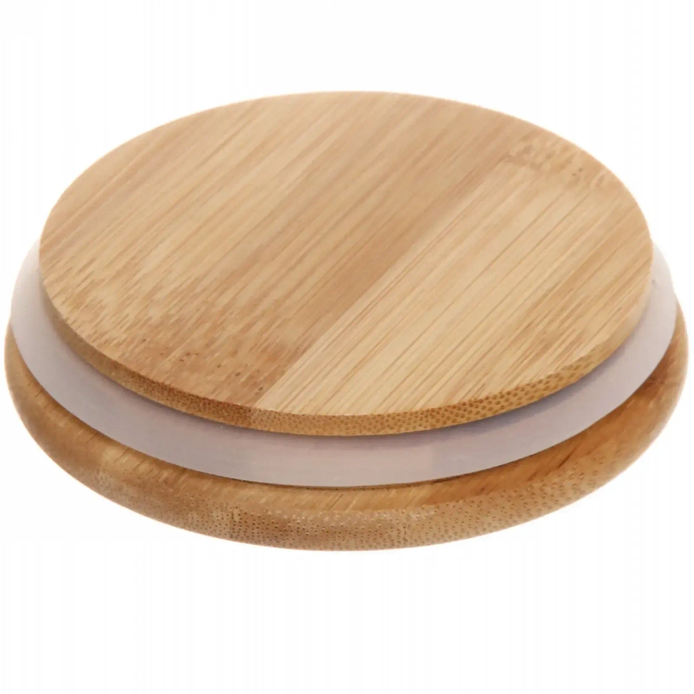 Банка для продуктов стеклянная 700мл «Bella cucina» с бамбуковой крышкой