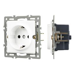 Механизм электрической розетки SCT-GP-MEU-PL-WH (250V, 16A) (Arlight, -) 043739