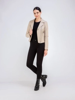 Кожаная куртка демисезонная косуха