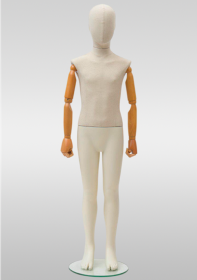 Детский абстрактный манекен Andry 8/Обтяжка лен/Возраст 8 лет