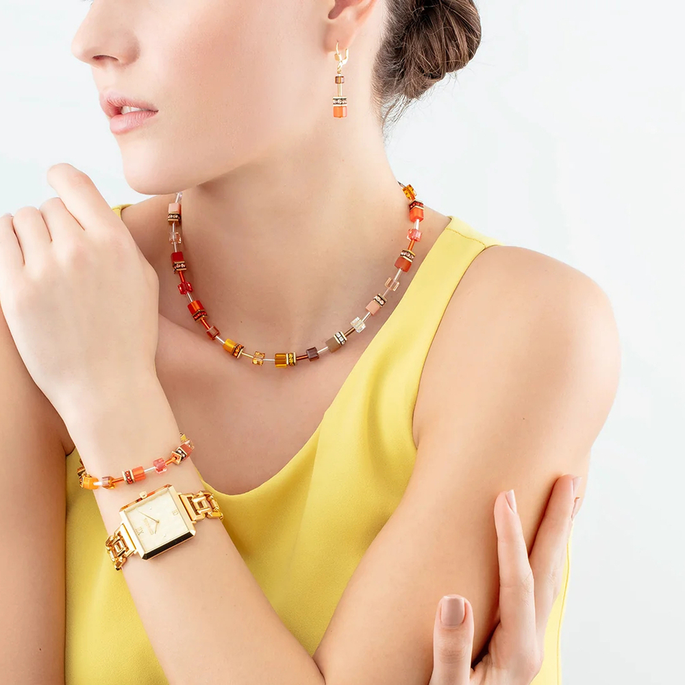 Серьги Orange-Brown Coeur de Lion