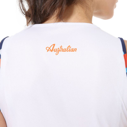 Женский топ теннисный Australian T-Shirt Ace With Printed Insert - небесный