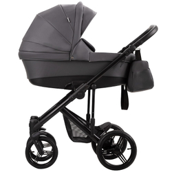 Детская коляска Bebetto Magnum Prima 3 в 1 с автокреслом Avionaut Cosmo 03 т.серая кожа