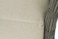 "Валенсия" диван из искусственного ротанга трехместный, цвет серый