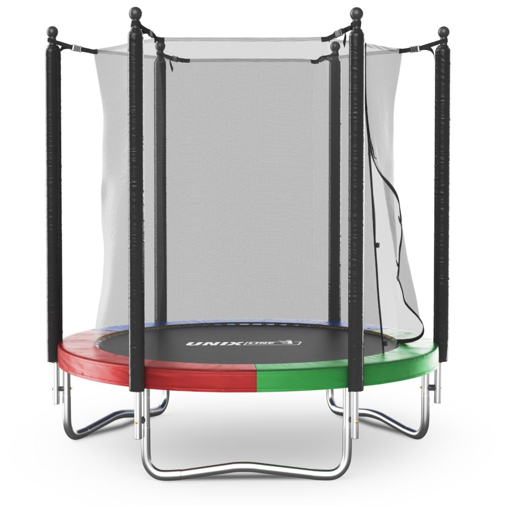 Батут UNIX Line Simple 6 ft (183 см) с внутренней защитной сеткой, цветной