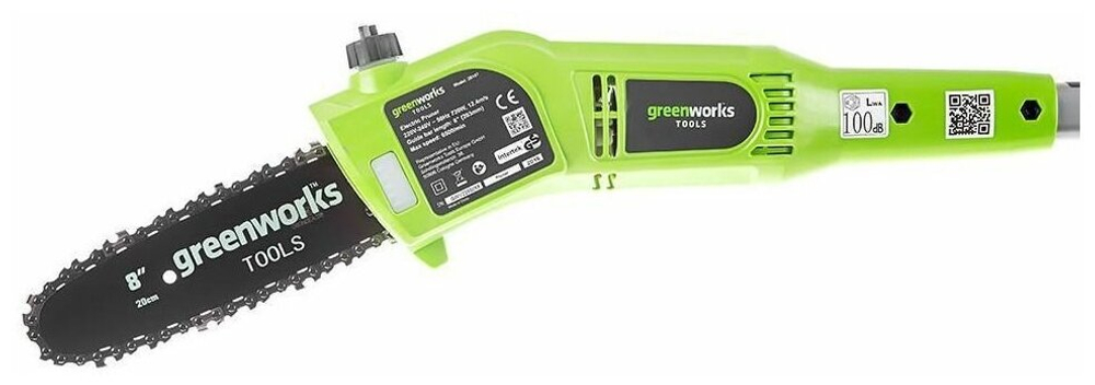 Высоторез электрический удлиненный GREENWORKS GPS7220 720Вт,46см,3/8-1,3-33,макс.длина 255см (20147)