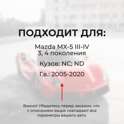 Ремкомплект ограничителей дверей Mazda MX-5 (III-IV) NC; ND (2 двери, тип 16(PR)) 2005-2020