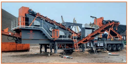 Мобильная установка для производства и промывки песка PolygonMach PMVS-90