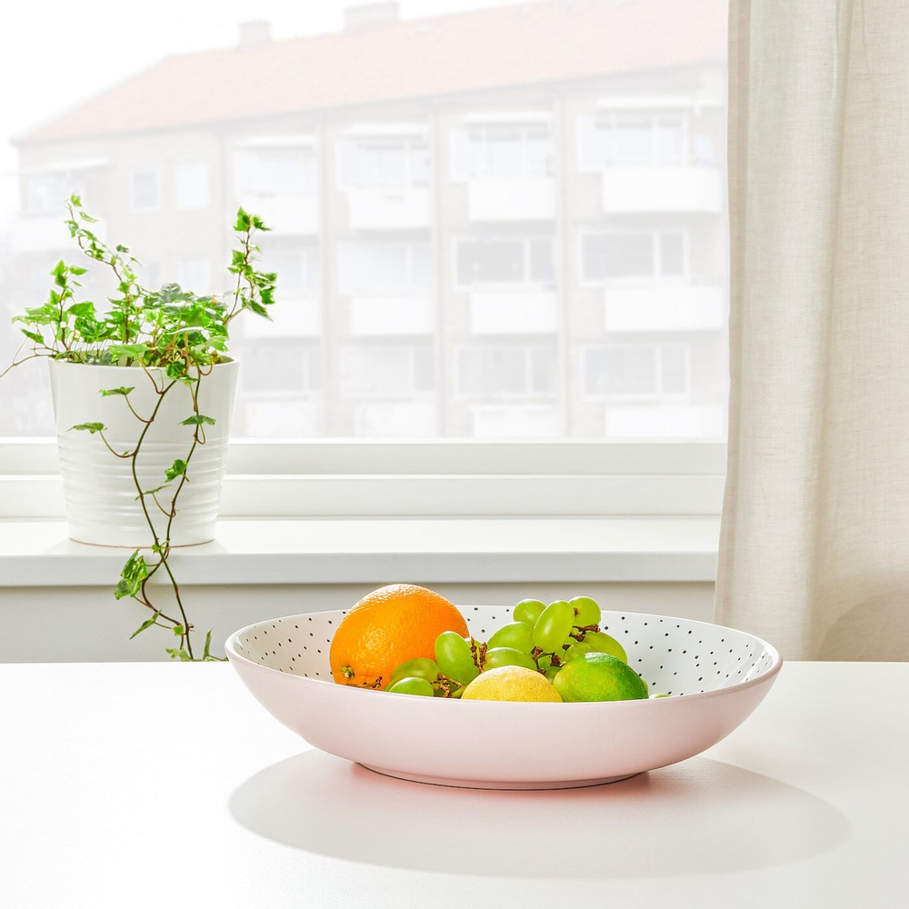 IKEA STENTICKA  (ИКЕА СТЕНТИСКА)  -  Миска, розовая, 30 см