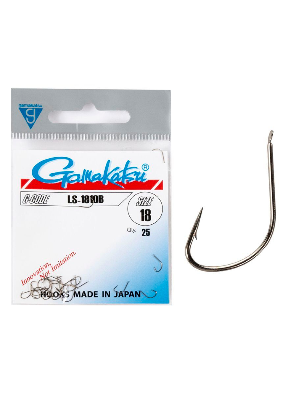 Крючки Gamakatsu LS-1810B HOOKS BRONZE размер 08 (упк.25шт.)