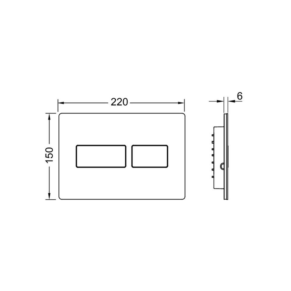 Кнопка смыва TECEsolid 9240433 белая матовая
