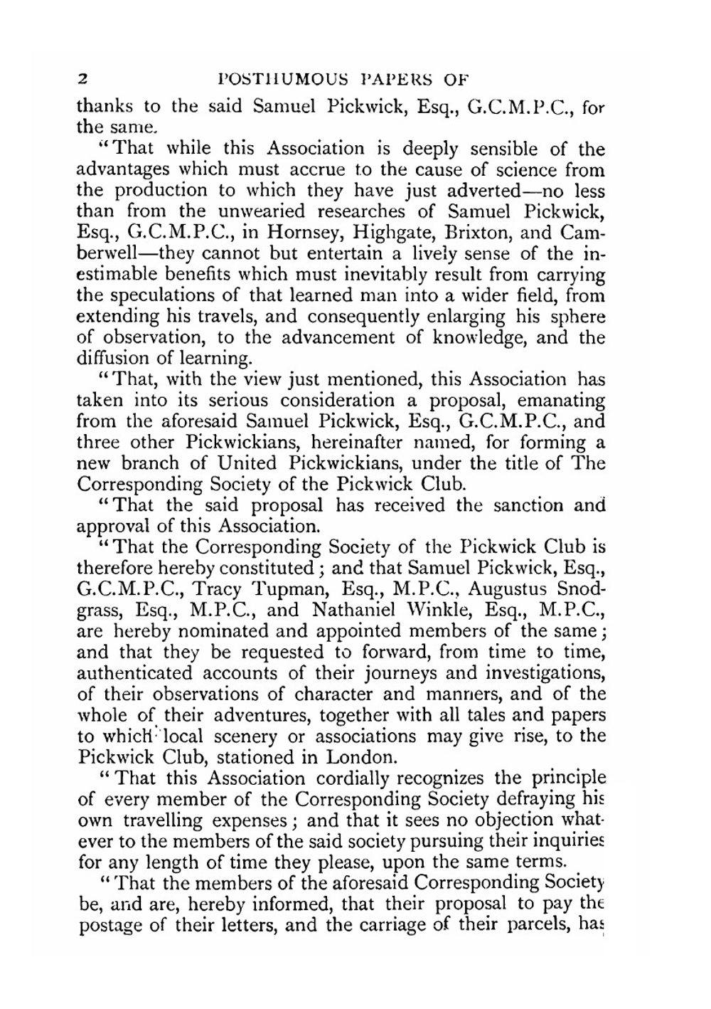 The posthumous papers of the Pickwick Club | Charles Dickens