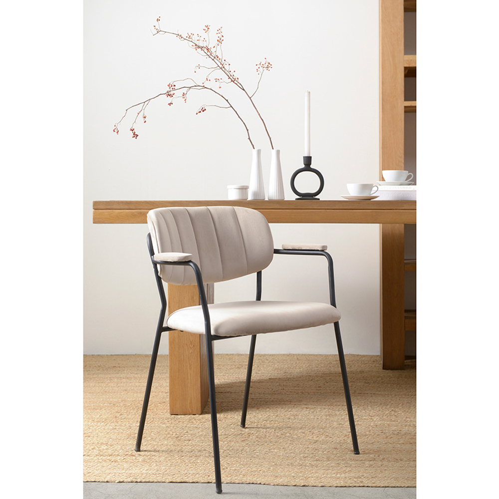 Кресло Berg Eirill серо-бежевое