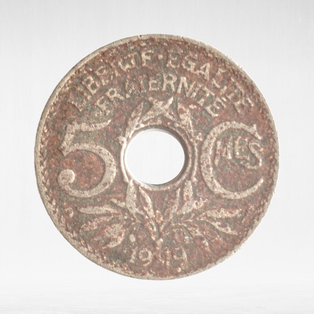 France, 5 Centimes 1919, F