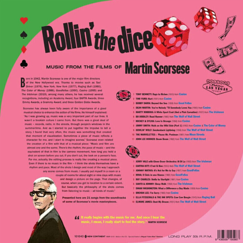 Сборник / Rollin The Dice: Music From The Films Of Martin Scorsese (Limited Edition)(Coloured Vinyl)(LP)