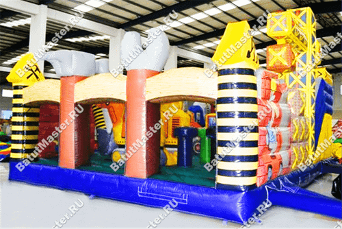 Коммерческий надувной батут "Строители"